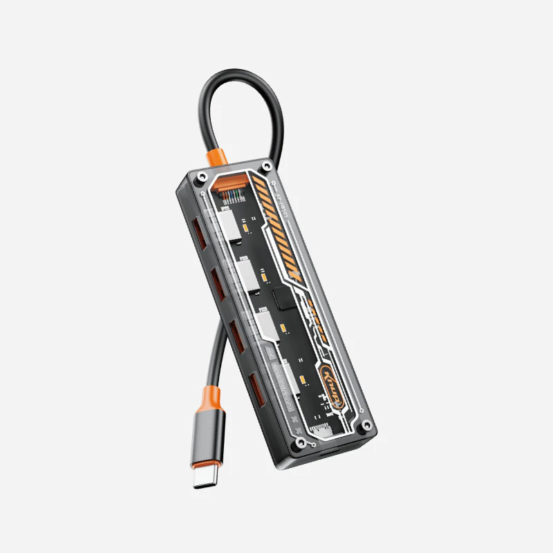 Hub USB Tipo-C 3.0 Knup KP-HB505 – 4 Portas, 5Gb/s e Alimentação Extra